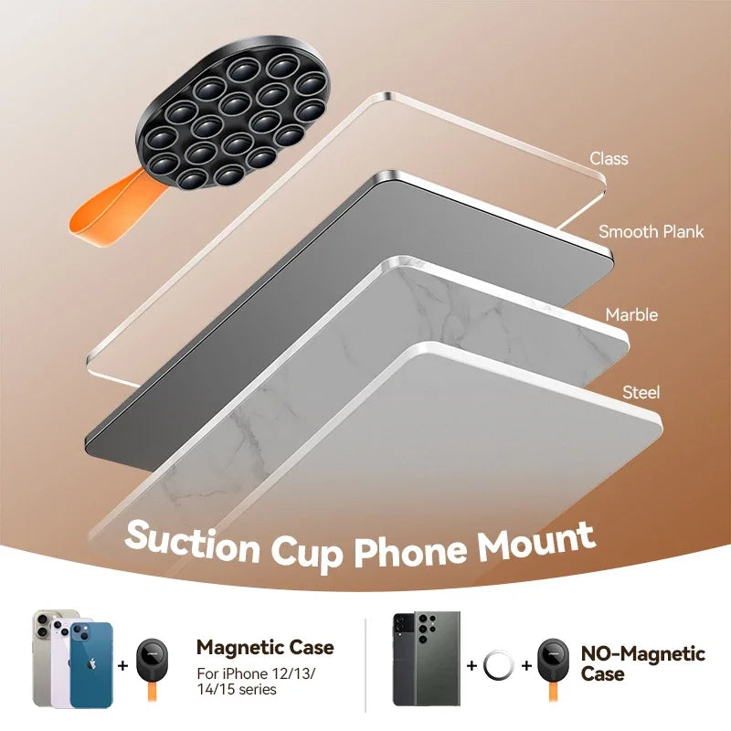 i Phone Magnetic Suction Cup Mount Grip Holder