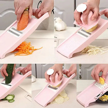 Household Vegetable Cutting Potato Slicer Shredder Multifunctional Fruit Julienne Slicer Grater with Handle Kitchen Gadgets