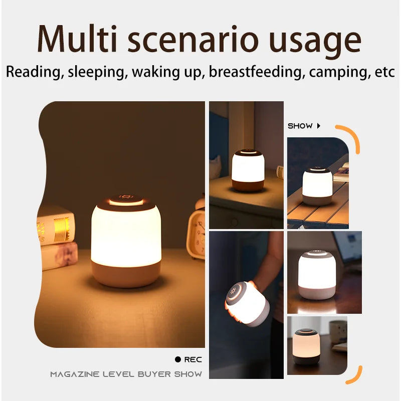 Touch Lamp Night Light Table Lamp Bedside Lamp Bedroom Lamp with Touch Sensor Portable USB LED Desk Lamp Light for Kids Gifts