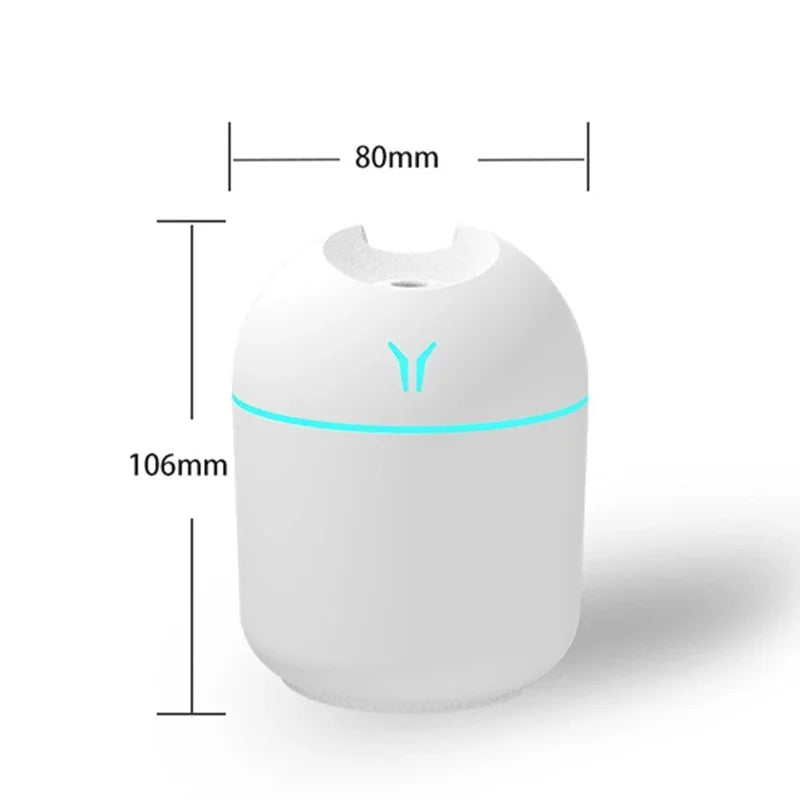 250ML Humidifier Mini Aromatherapy Humidifiers Diffusers for Home Romantic Light USB Essential Oil Diffuser Car Purifier Air