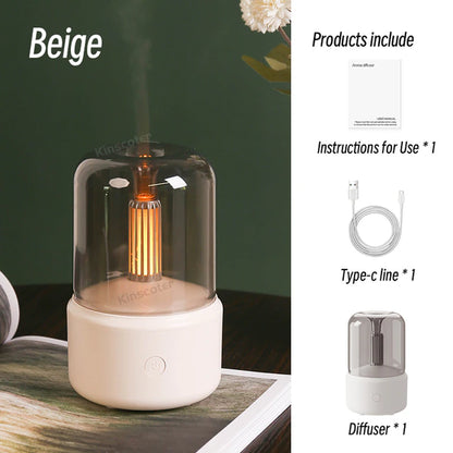 Home Portable Aroma Diffuser USB Air Humidifier Essential Oil Night Light Cold Mist Maker Sprayer for Gift Bedroom