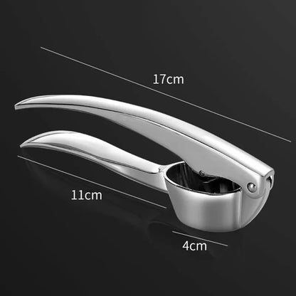 Zinc Alloy Garlic Press Manually Mashed Garlic Machine Garlic Crusher Handheld Cooking Ginger Crusher Kitchen Tools